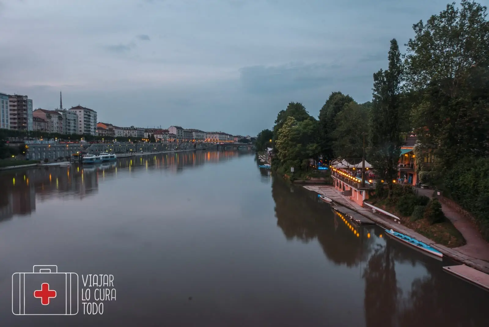 Atardecer Torino Po