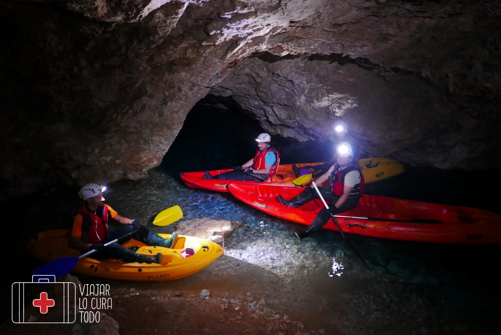 under ground kayak Slovenia