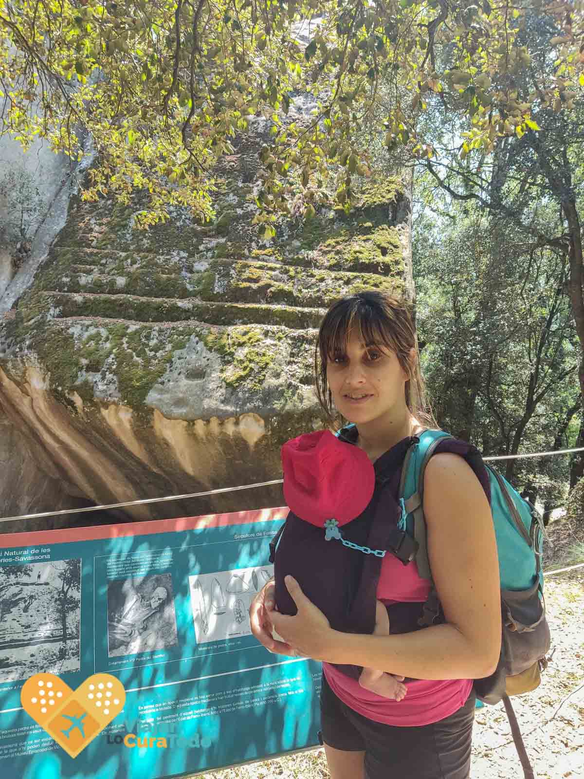 Ruta a Sant Feliuet de Savassona y cascada del Todrall pedra del sacrifici Savassona